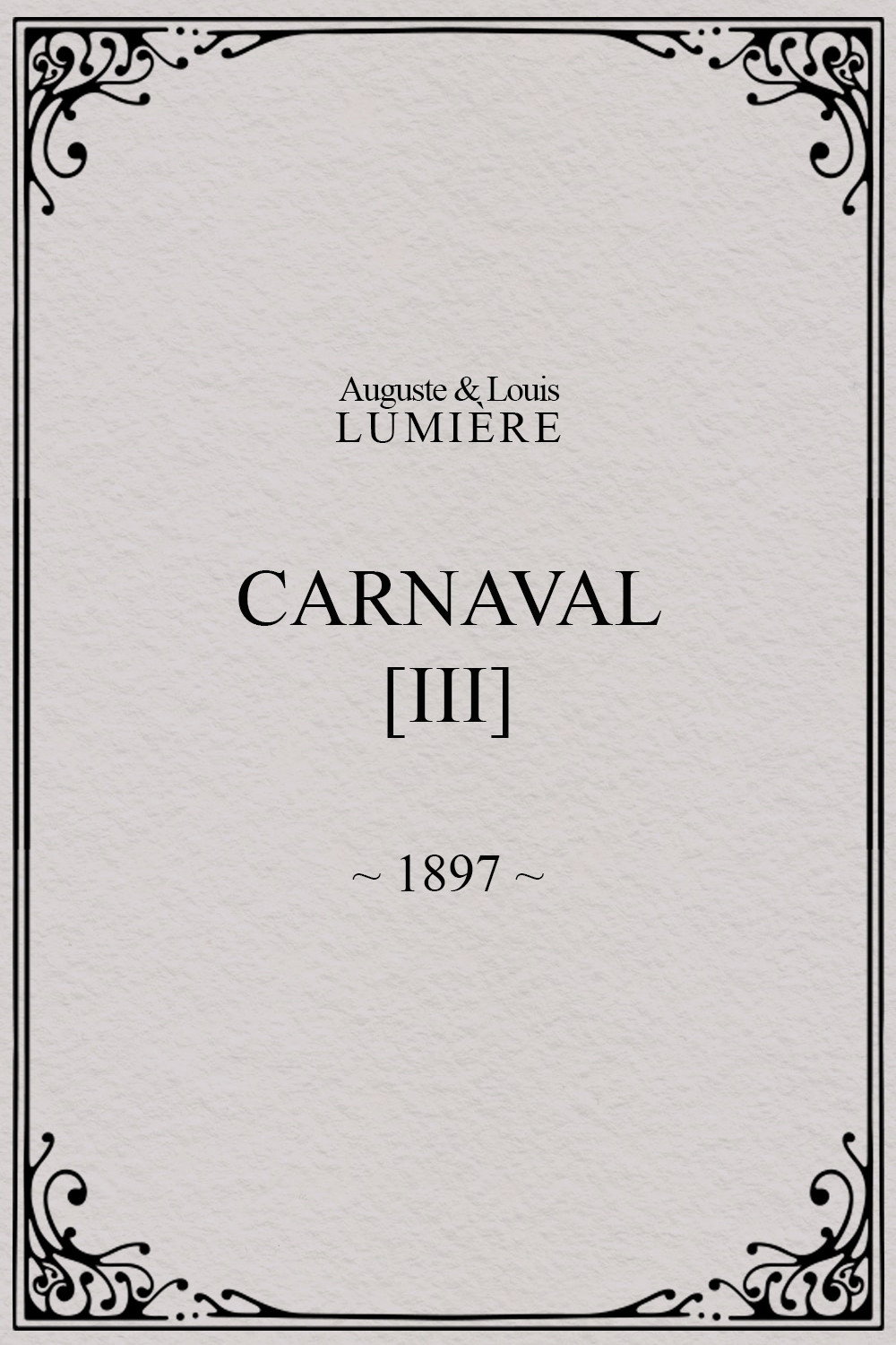 Carnaval, [III]