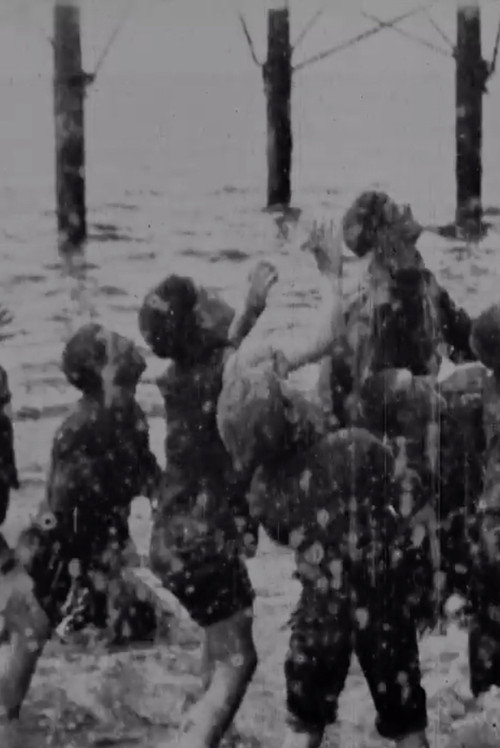 Boys Scrambling For Pennies