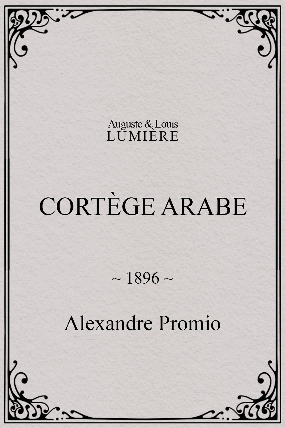 Arab Cortege, Geneva